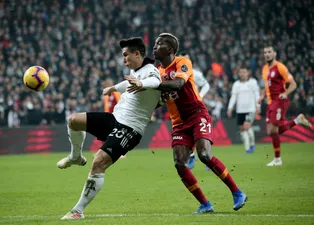 Beşiktaş - Galatasaray maçından kareler