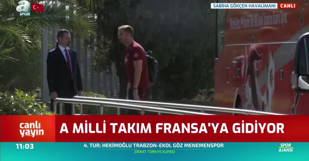 A Milli Takım Fransa'ya gitti