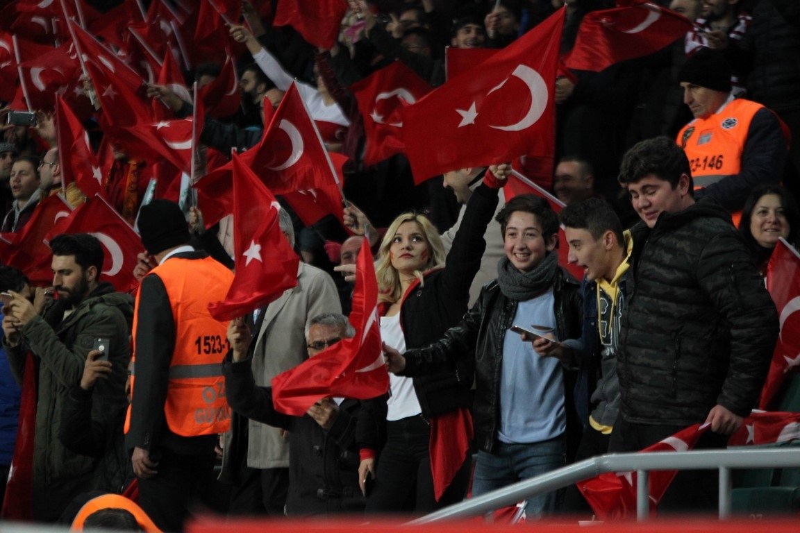 Türkiye İsveç maçından kareler