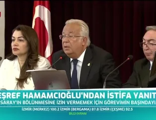 Eşref Hamamcıoğlu'ndan istifa yanıtı