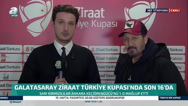 Keçiörengücü Teknik Direktörü Taner Taşkın Galatasaray maçı sonrası konuştu
