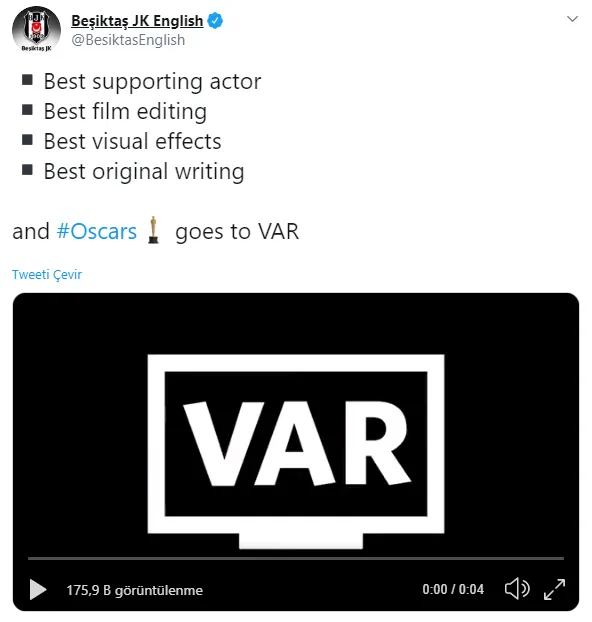 Beşiktaş 4 maddede Oscar'ı VAR'a verdi! - 1