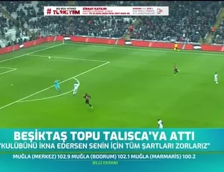 Beşiktaş topu Talisca'ya attı