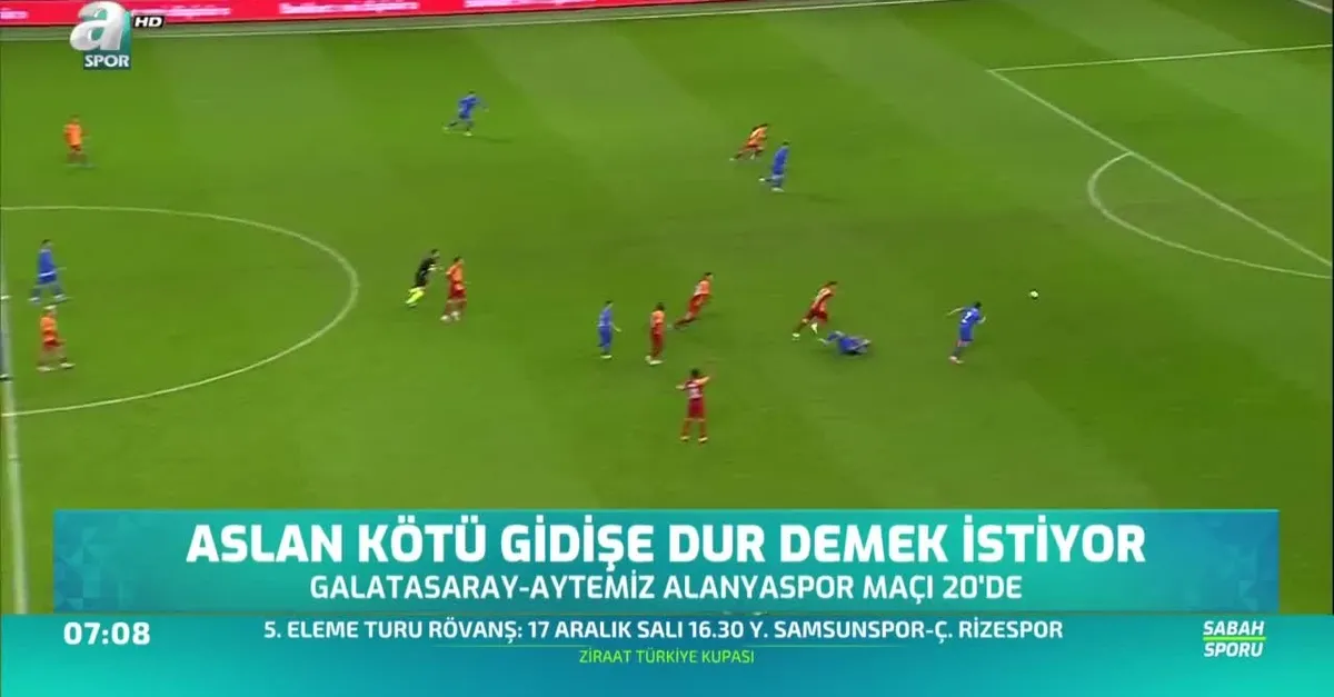 Aslan kötü gidişe dur demek istiyor