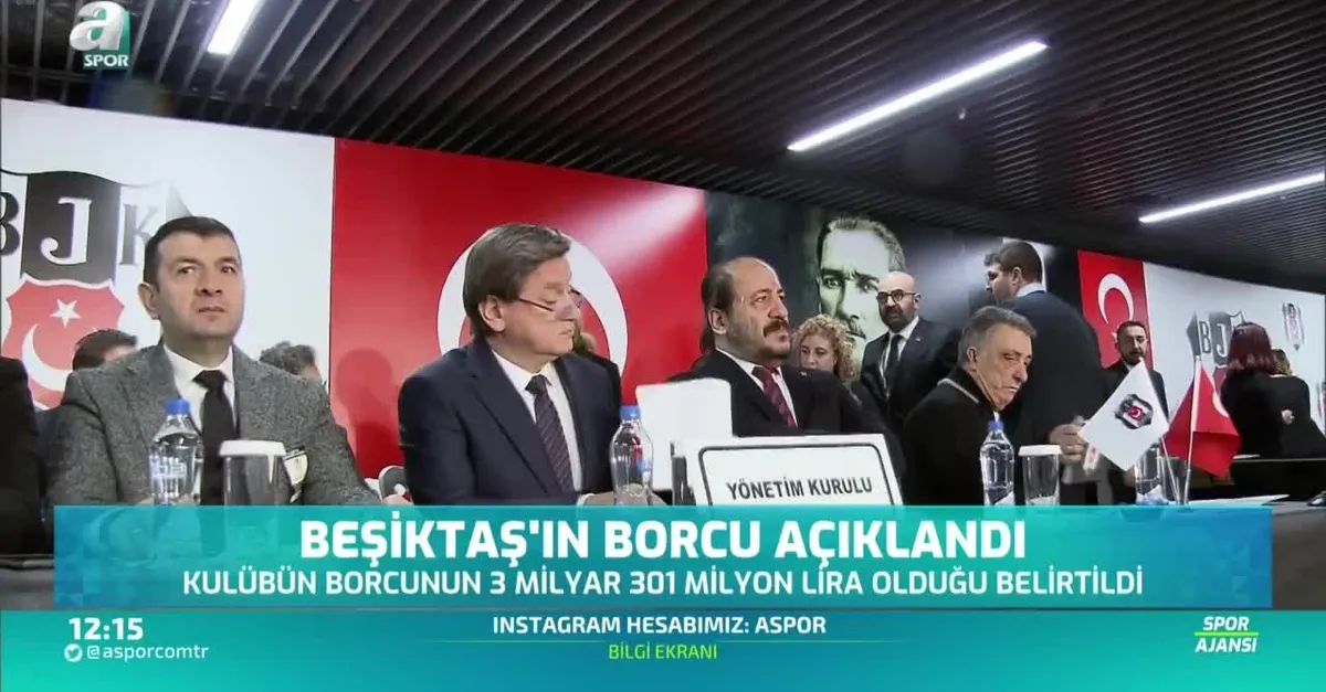 Beşiktaş'ın borcu açıklandı