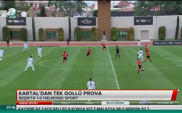 Beşiktaş'tan tek gollü prova