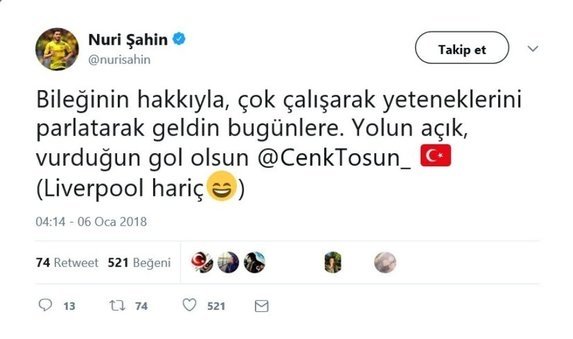 Cenk Tosun paylaşımları