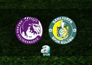 Emre Gökdemir İnşaat Ankara Keçiörengücü-Kızılkaya Tarım Şanlıurfaspor maçı saat kaçta?