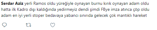 Sosyal medyada Serdar Aziz yorumları!