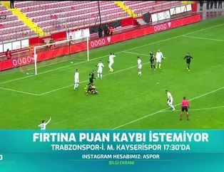 Fırtına puan kaybı istemiyor
