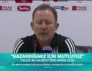 Sergen Yalçın: Kazandığımız için mutluyuz