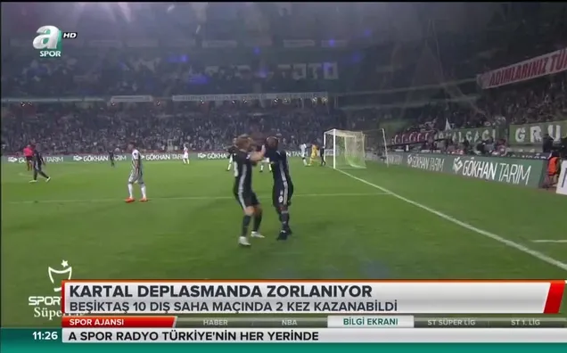 Kartal deplasmanda zorlanıyor