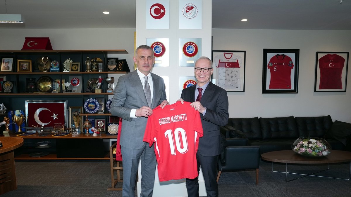 Giorgio Marchetti, TFF Başkanı İbrahim Hacıosmanoğlu'nu ziyaret etti!