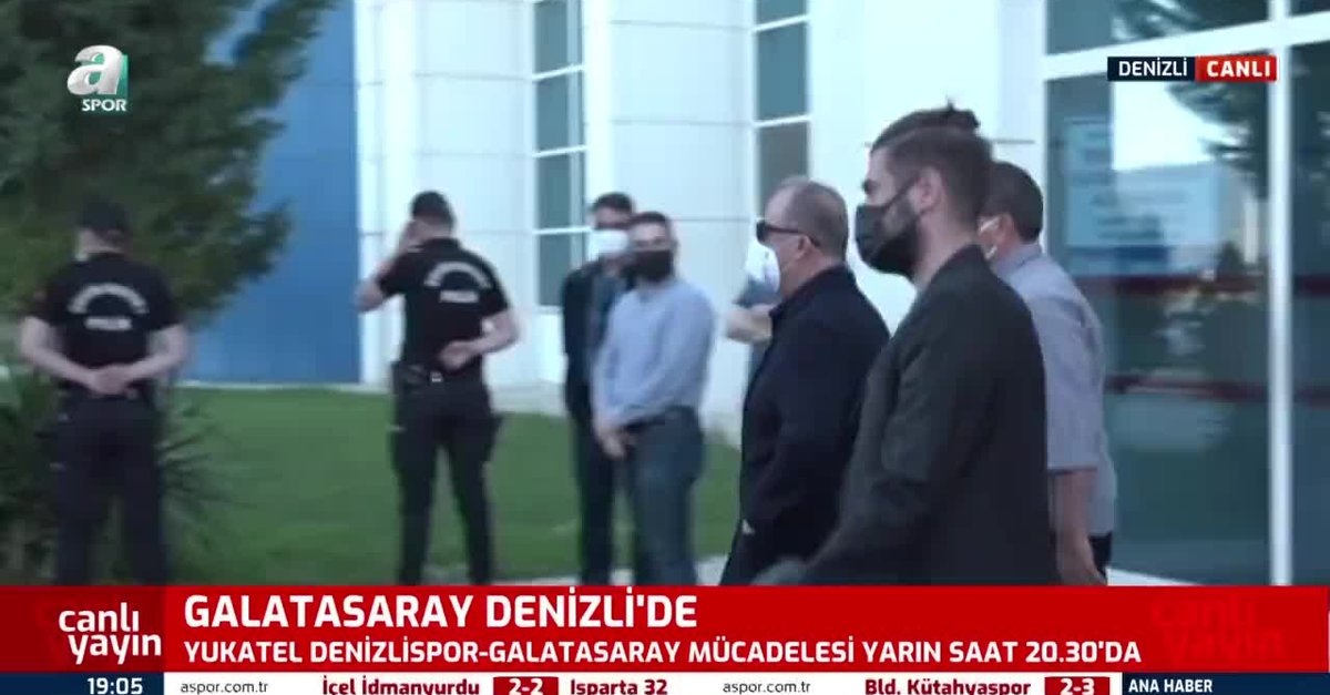 Galatasaray kafilesi Denizli'ye geldi