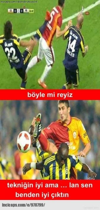 F.Bahçe-G.Saray derbisi öncesi caps’ler