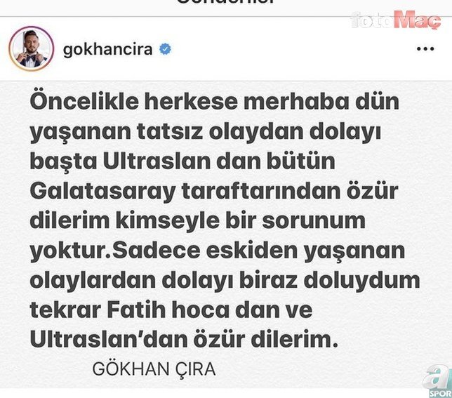 İşte Tuzlaspor - Galatasaray maçının temsilci raporu! Gökhan Çıra ile Muslera...