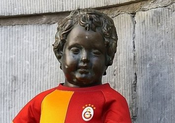 Galatasaray forması Manneken Pis'e giydirilecek