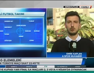 Milliler Arnavutluk deplasmanında