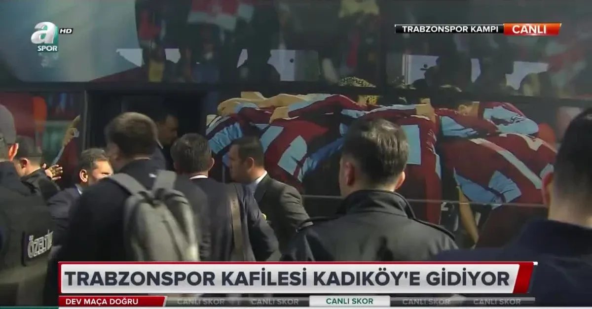 Trabzonspor kafilesi stada hareket etti