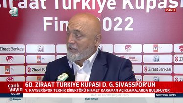 Kayserispor Teknik Direktörü Hikmet Karaman: Çok üzgünüz
