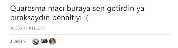 ’’Hey Quaresma come to kendine’’