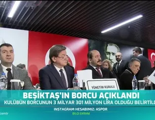 Beşiktaş'ın borcu açıklandı