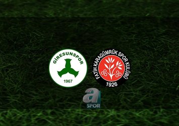 Giresunspor - Karagümrük | CANLI