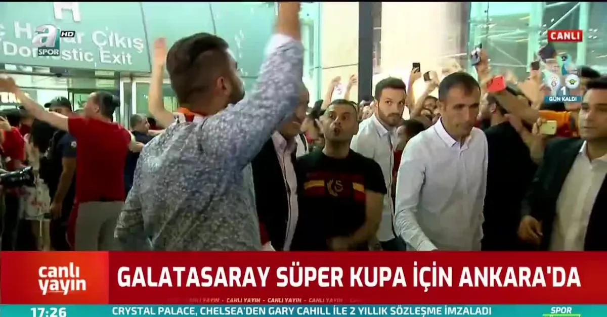 Galatasaray Süper Kupa için Ankara'da