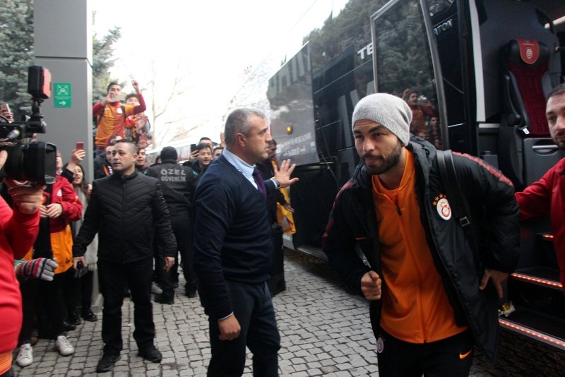 Bolu’da Galatasaray izdihamı yaşandı