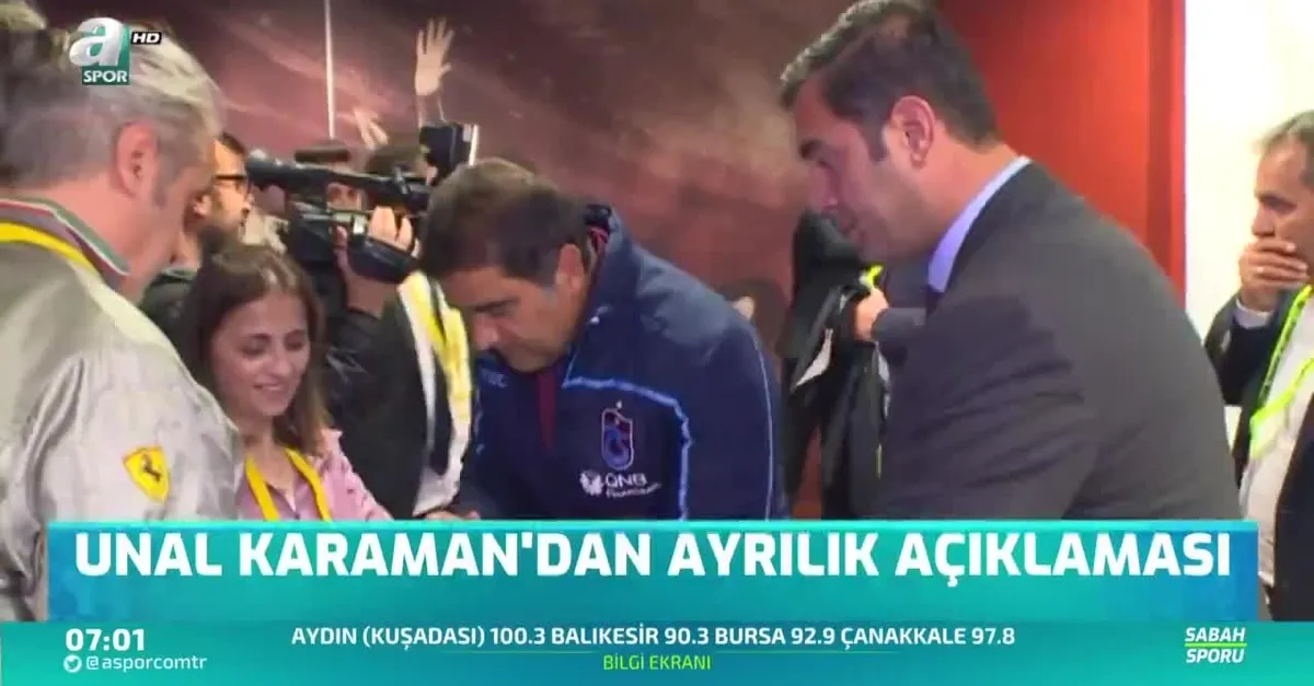 Ünal Karaman'dan ayrılık açıklaması