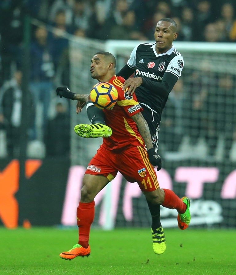 Beşiktaş-Kayserispor karşılaşmasından kareler