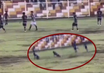 Peru'da maç anında büyük şok! Sahaya yıldırım düştü