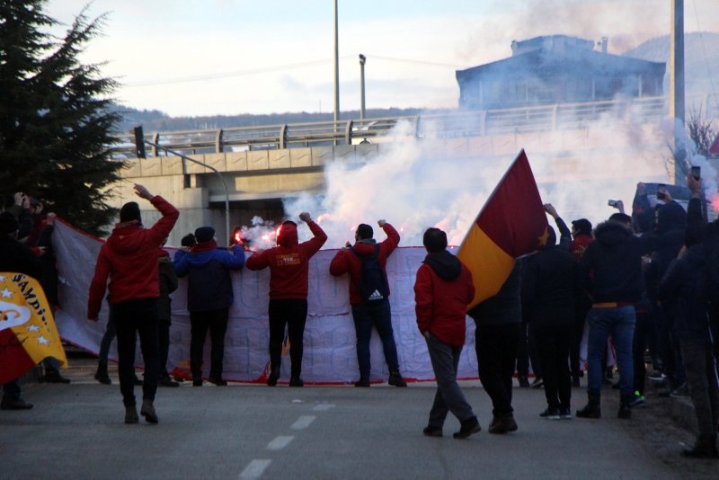Bolu’da Galatasaray izdihamı yaşandı