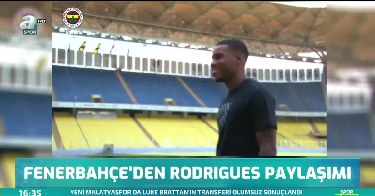 Fenerbahçe'den Rodrigues paylaşımı