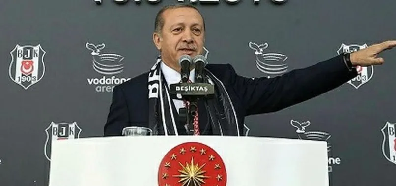 Cumhurbaşkanı Erdoğan'dan Beşiktaş'a tebrik