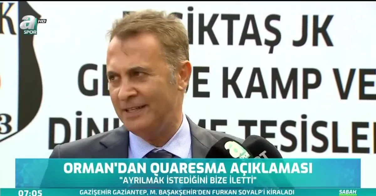 Fikret Orman'dan Quaresma açıklaması