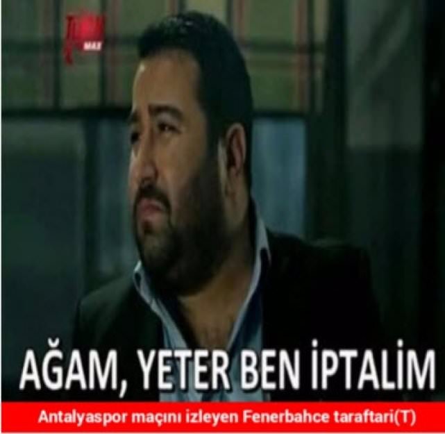 Antalyaspor-Fenerbahçe maçı capsleri