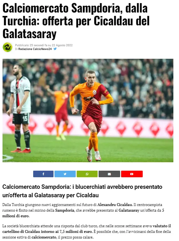 TRANSFER HABERLERİ - Galatasaray'a Cicaldau piyangosu! Teklifi duyurdular - 1