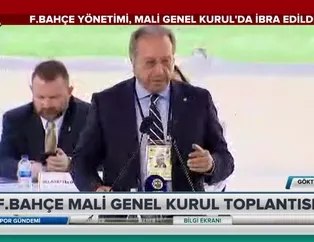 Fenerbahçe yönetimi ibra edildi