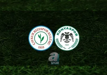 Rizespor - Konyaspor | CANLI