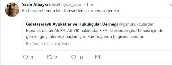 Albayrak'ın oğlu Yasin Albayrak'tan Ali Palabıyık'a şok sözler - 1