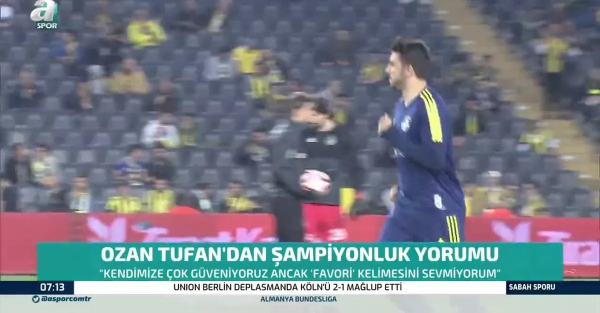 Ozan Tufan'dan şampiyonluk yorumu