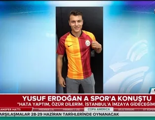 Yusuf Erdoğan: "Hata yaptım, özür dilerim"