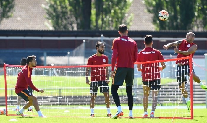 Galatasaray antrenmandan ilginç kareler