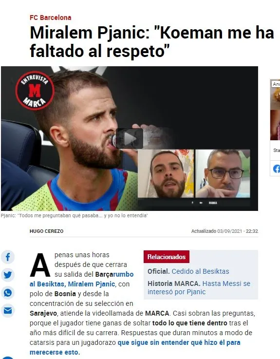 Son dakika Beşiktaş haberleri: Miralem Pjanic'ten çarpıcı açıklamalar! "Bana saygısızlık yaptı" - 1