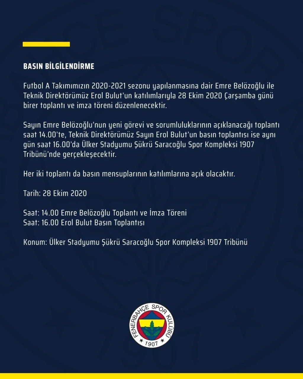 Fenerbahçe Emre Belözoğlu'nun yeni görevini açıklıyor! İşte o tarih - 1
