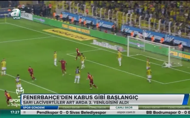 Fenerbahçe'den kabus gibi başlangıç