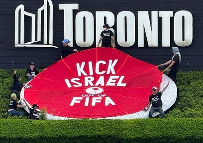 Kanada’da FIFA’ya İsrail protestosu!