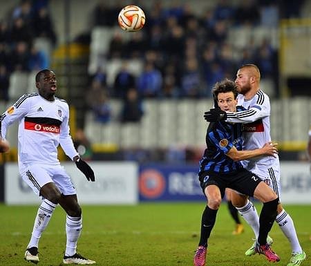 C.Brugge-Beşiktaş maçından kareler