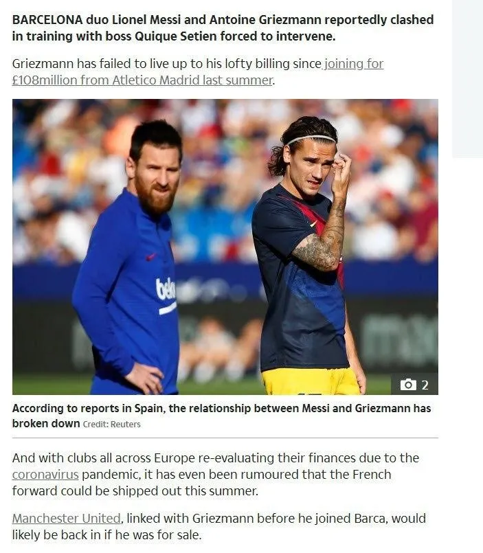 Barcelona'da kavga! Messi ve Griezmann kavga etti! - 1